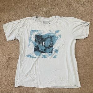 O'Neill White and Blue Graphic Men's T-Shirt